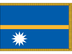 Nauru Indoor Presentation Flagpole Set - 11' Gold Pole