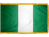 Nigeria Indoor Presentation Flagpole Set - 11' Gold Pole