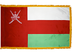 Oman Indoor Presentation Flagpole Set - 11' Gold Pole