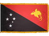 Papua New Guinea Indoor Presentation Flagpole Set - 11' Gold Pole