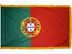 Portugal Indoor Presentation Flagpole Set - Oak Pole