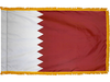 Qatar Indoor Presentation Flagpole Set - 11' Gold Pole