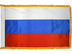 Russia Indoor Presentation Flagpole Set - Oak Pole