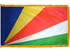 Seychelles Indoor Presentation Flagpole Set - 11' Gold Pole