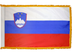 Slovenia Indoor Presentation Flagpole Set - 11' Gold Pole