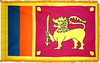 Sri Lanka Flag for Indoor Use