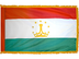 Tajikistan Indoor Presentation Flagpole Set - 11' Gold Pole