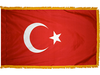 Turkey Indoor Presentation Flagpole Set - Oak Pole