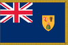 Turks & Caicos Flag for Indoor Use
