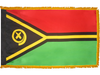 Vanuatu Indoor Presentation Flagpole Set - Oak Pole