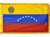 Venezuela Indoor Presentation Flagpole Set - 11' Gold Pole